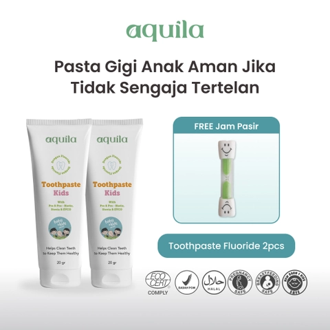 Aquila Bundling Toothpaste Fluoride + Jam pasir